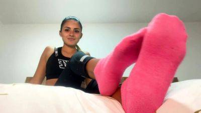 Goddess Enola – Pink Socks JOI after gym - drtuber.com