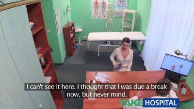 Caroline Ardolino's pussy gets soaking wet as she gets her uniform off and blows a big dick in the hospital clinic - sexu.com - Czech Republic