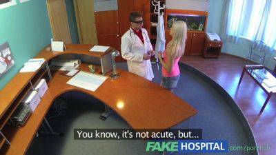 Blanche Bradburry - Blonde bombshell gets a thorough examination from dirty doctor in fakehospital - sexu.com - Czech Republic