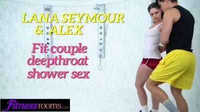 Lana Seymour gets a hot face fuck in the shower and cowgirl in full figure - sexu.com