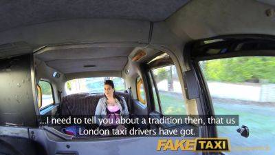 Watch this naughty British MILF get her ass drilled in a fake taxi by a lucky cock - sexu.com - Britain