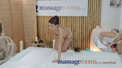 Young Czech girls share sensual orgasm in 69 during a massage session - sexu.com - Czech Republic