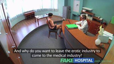 Gabrielle Gucci - Gabrielle Gucci's tight pussy examined by kinky doctor in fakehospital POV - sexu.com - Czech Republic
