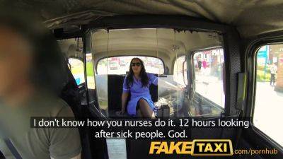 Lucy Devine confesses to being a naughty nurse in a fake taxi cab - sexu.com - Britain