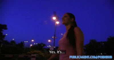 Mira Sunset - Mira Sunset gets paid for sex in public in this POV homemade film directed by a film director - sexu.com - Hungary
