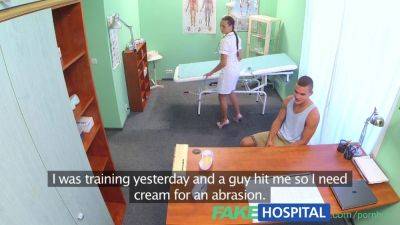Max Dior - Max Dior & Mea Melone treat a ripped stud with special treatment in fake hospital roleplay - sexu.com - Czech Republic