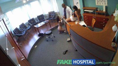 Horny doctor enjoys a wild 3some with naughty nurse and patient in fake hospital - sexu.com