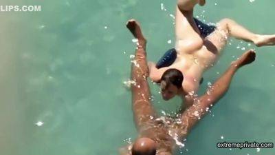 Horny Stepmom In The Sea And On The Beach - hclips.com