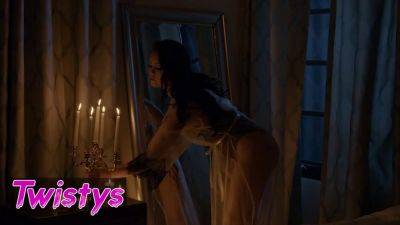 Alina Lopez - Abbie Maley - Alina Lopez and Abbie Maley finger and lick each other's wet pussies by candlelight - sexu.com