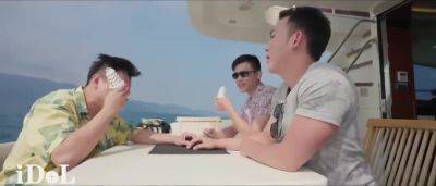 Hot Asian - Blonde Hot Asian Slut Naked Her Big Boobs Have Her First Time Group Sex On The Boat - upornia.com
