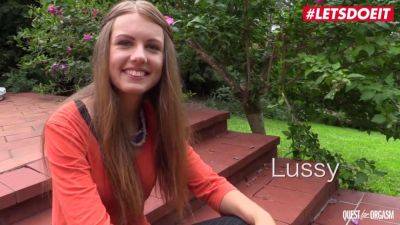 Hot blonde Czech teen Lussy gets wild with her wet pussy in hot HD video - sexu.com - Czech Republic