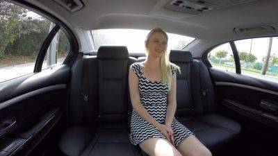 Perky Tit Blonde Agrees To Suck And Fuck Her Driver For A Ride - upornia.com - Usa