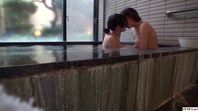 Real life Japanese lesbian friends first bathing experience - txxx.com - Japan