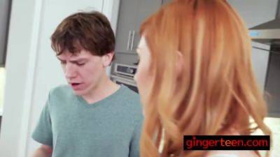 Cooking Redhead Steams Up The Kitchen By Banging Her St - videomanysex.com