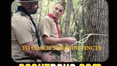 ScoutBoys Smooth scout seduced by hung scoutmaster in tent - drtuber.com