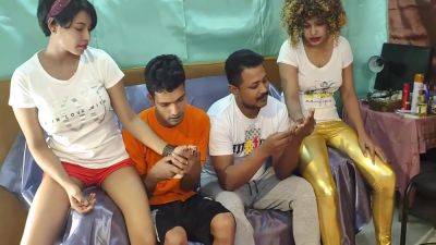Two Amazing Sluts Are Enjoying In Hard At Home Sex - hclips.com - India