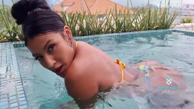Mariana Martinez - Mariana Martix - Fucked In An Outdoor Jacuzzi In Brazil - Shh!! Watch Out For The Neighbors 9 Min - txxx.com - Brazil