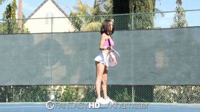 Harper - Watch Dillion Harper get her tight pussy pounded on a tennis court by a big dick - sexu.com
