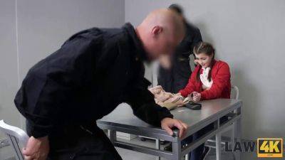 Cindy Shine - Watch Cindy Shine get dominated and fucked hard in a cage by two horny law enforcement officers - sexu.com - Czech Republic