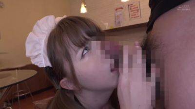 05H2323-Dirty double blowjob from a blonde beauty clerk at a maid cafe - senzuri.tube