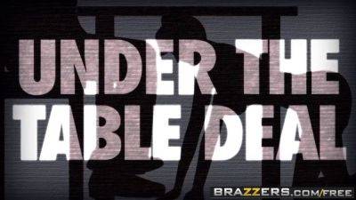Mea Melone and Freddy Flavas get down and dirty in a wild under the table creampie frenzy - sexu.com