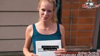 German blonde Skinny Slut try Real Blind date and fuck - hotmovs.com - Germany