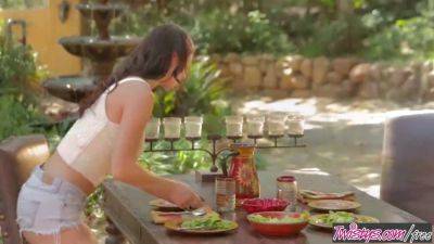 Aidra Fox - Aidra Fox gets a creamy surprise in her misspent life - HD video - sexu.com