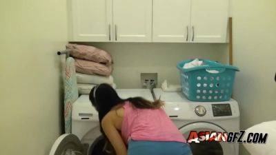 Hot Asian - Hot Asian Babe Is Fucked With No Mercy In The Laundry R - hclips.com