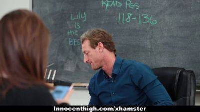 Lily Jordan - Ryan Maclane - Lily - Hot Schoolgirl Lily Jordan gets rammed by her Creepy Teacher Ryan McLane - sexu.com - Jordan