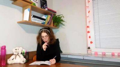 WetSchoolGirl - Flashing in the Library and Cum on Face - drtuber.com
