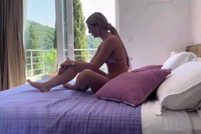 Blonde teen doggystyle from her horny masseur - drtuber.com