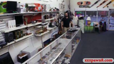 Brunette Drilled By Pawn Keeper In His Pawnshop - hclips.com