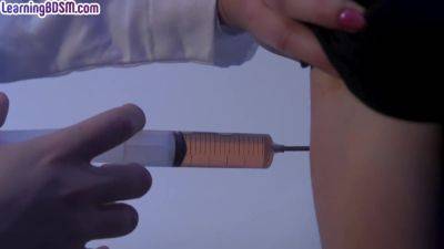 Submissive throatfucked nurse assfucked and whipped - hotmovs.com