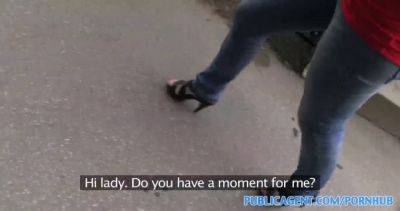 Isabelle Brandao fucks a stranger for cash in a public stairwell - sexu.com - Czech Republic