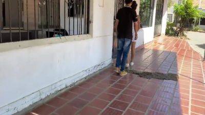 Im Bored Sweeping Outside My House And My Neighbor Invites Me To Fuck And I Accept - desi-porntube.com - India