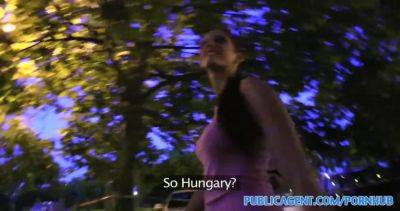 Mira Sunset - Mira Sunset gets nailed in public by a hung hunk - sexu.com - Hungary