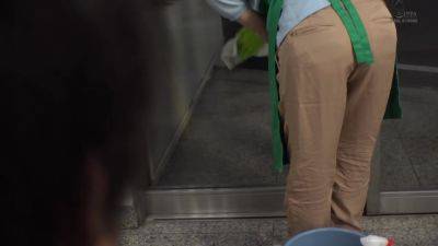 Lady - 02H3023-Obscene male employee who rapes a cleaning lady from behind while cleanin - senzuri.tube
