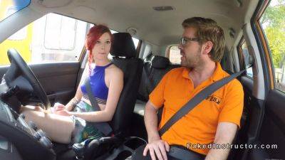 Redhead Amateur Driving Student Banging - hclips.com
