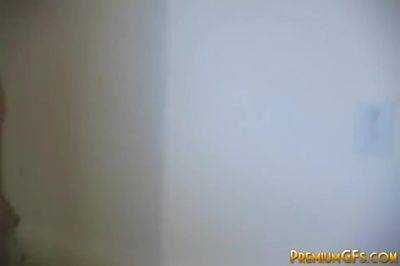 Hot Blonde Teen Strips Off - hclips.com