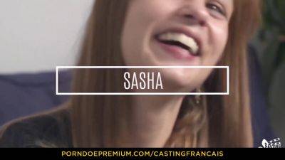 Sasha - Watch Franco-Canadian teen Sasha Paradis get drilled in doggystyle casting - Porndoe! - sexu.com - Canada