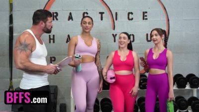 The Gym Perfect Place For A Reverse Gangbang With Ariana Starr, Serena Hill And Brookie Blair - upornia.com