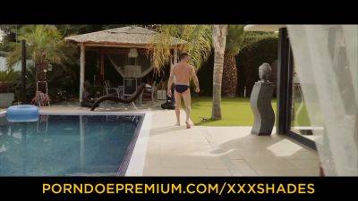 Skin - Canela Skin's tight ass gets pounded poolside by a horny XXXShades - sexu.com