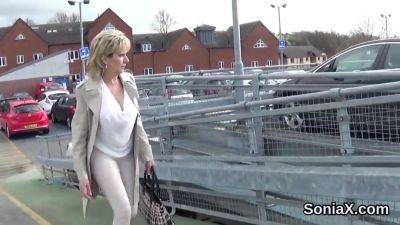 Lady Sonia - Unfaithful British Milf Reveals Her Large Me With Lady Sonia - videomanysex.com - Britain