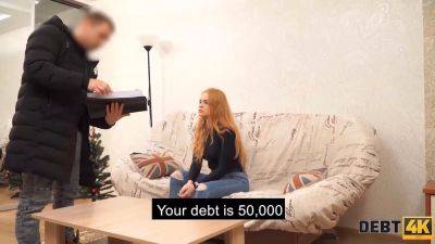 Hot blonde MILK gets debt-banked by a debt collector - sexu.com - Russia