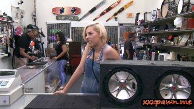 Blond Sells Her Bfs Subwoofer And Boned By Pawn Keeper - hclips.com