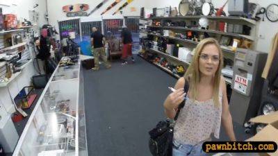 Tight Blonde Babe Railed By Pawn Keeper At The Pawnshop - hclips.com