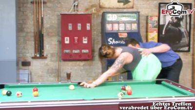 German Curvy Big Tits Slut Fuck On Billiard Table - hclips.com - Germany