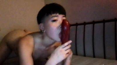 asian very hairy plays with pussy on cam - drtuber.com