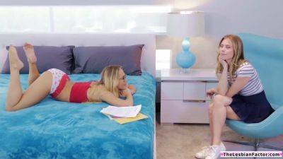 Carter Cruise - Anya Olsen - Anya Olsen, Lesbian Fingering And Carter Cruise In Blonde Nerd Roommate - upornia.com