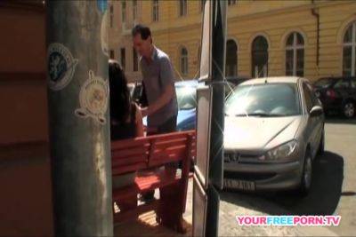 Tourists Caught Horny Couple Fucking On The Road - hclips.com